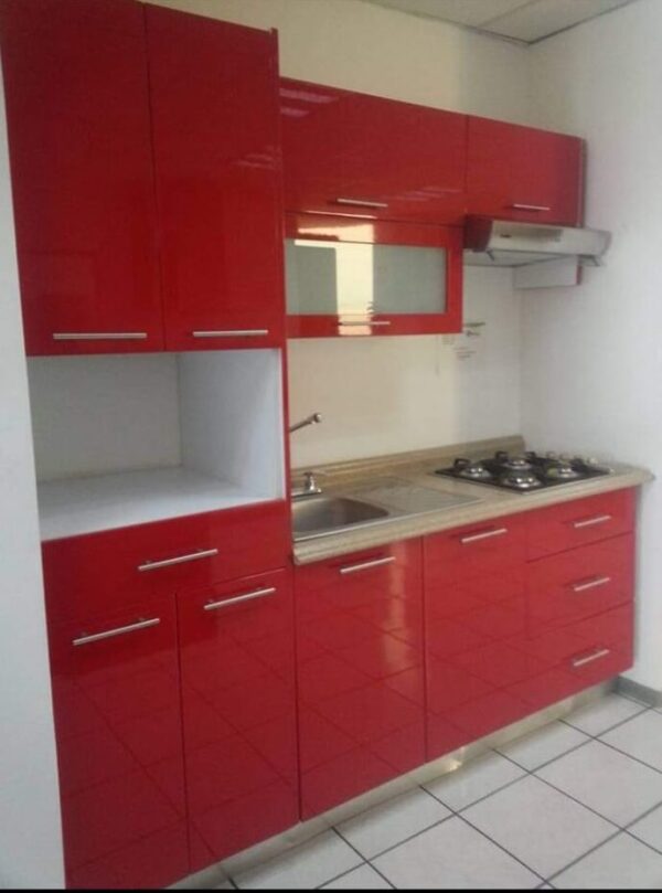 cocina integral roja BehappyPVC