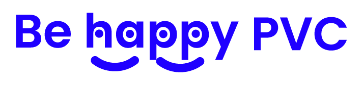 logo azul be happy pvc